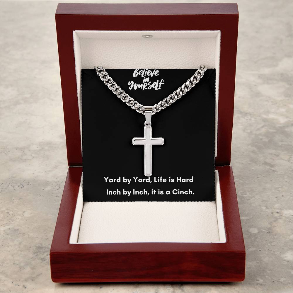 Cuban Chain Cross Necklace - A Timeless Symbol of Faith and Style
