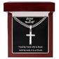 Cuban Chain with Artisan Cross Necklace