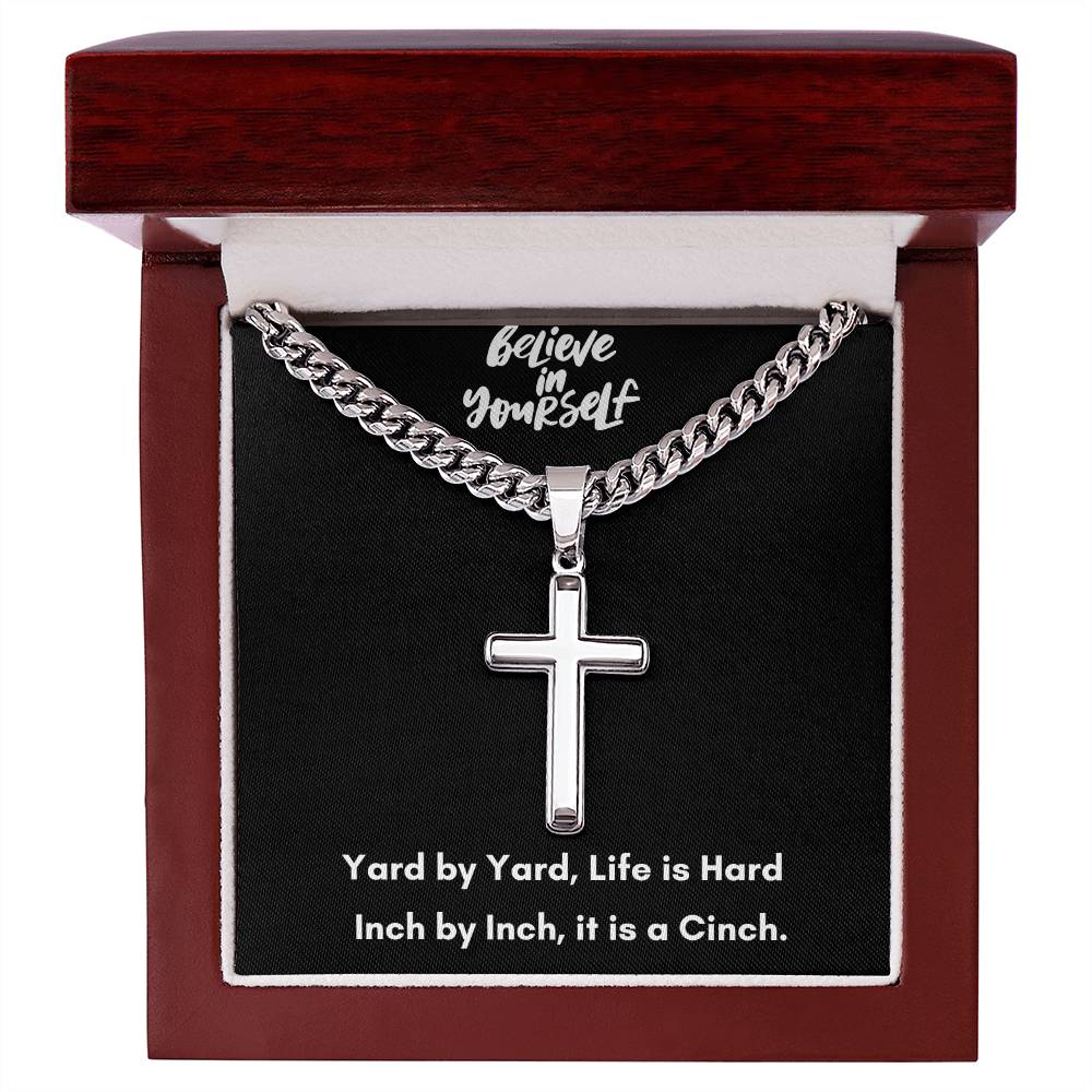 Cuban Chain Cross Necklace - A Timeless Symbol of Faith and Style