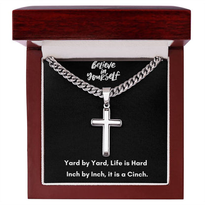 Cuban Chain Cross Necklace - A Timeless Symbol of Faith and Style