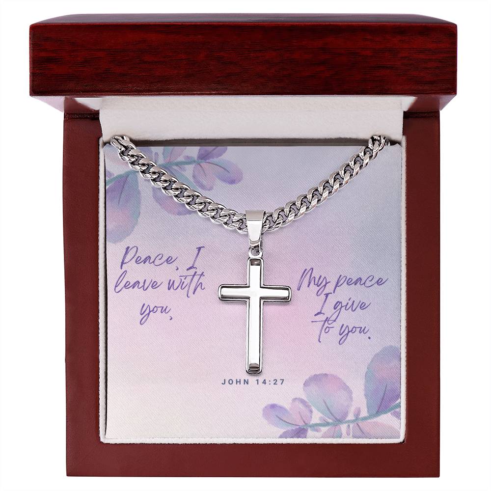 Cuban Chain Cross Necklace - A Timeless Gift of Faith and Personalization