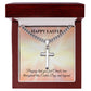 Cuban Chain with Artisan Cross Necklace