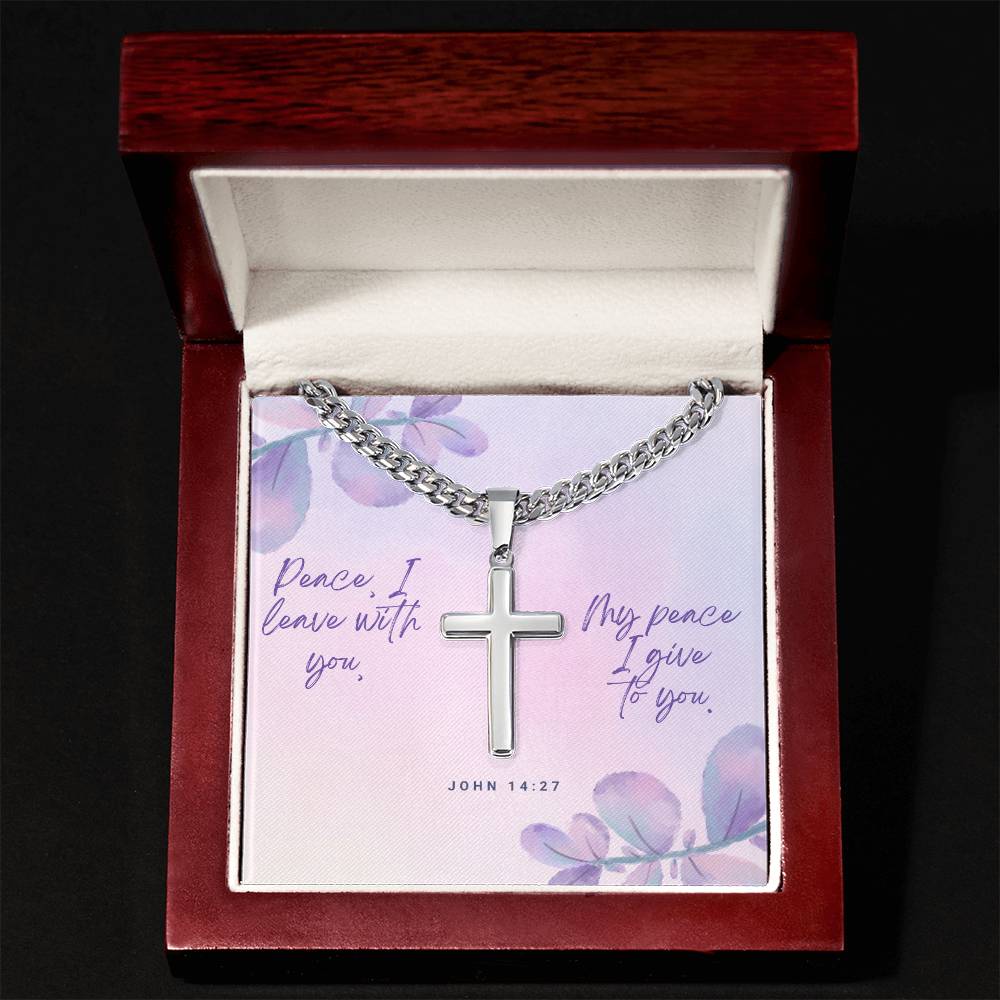Cuban Chain Cross Necklace - A Timeless Gift of Faith and Personalization