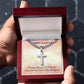 Cuban Chain with Artisan Cross Necklace