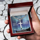 Cuban Chain with Artisan Cross Necklace
