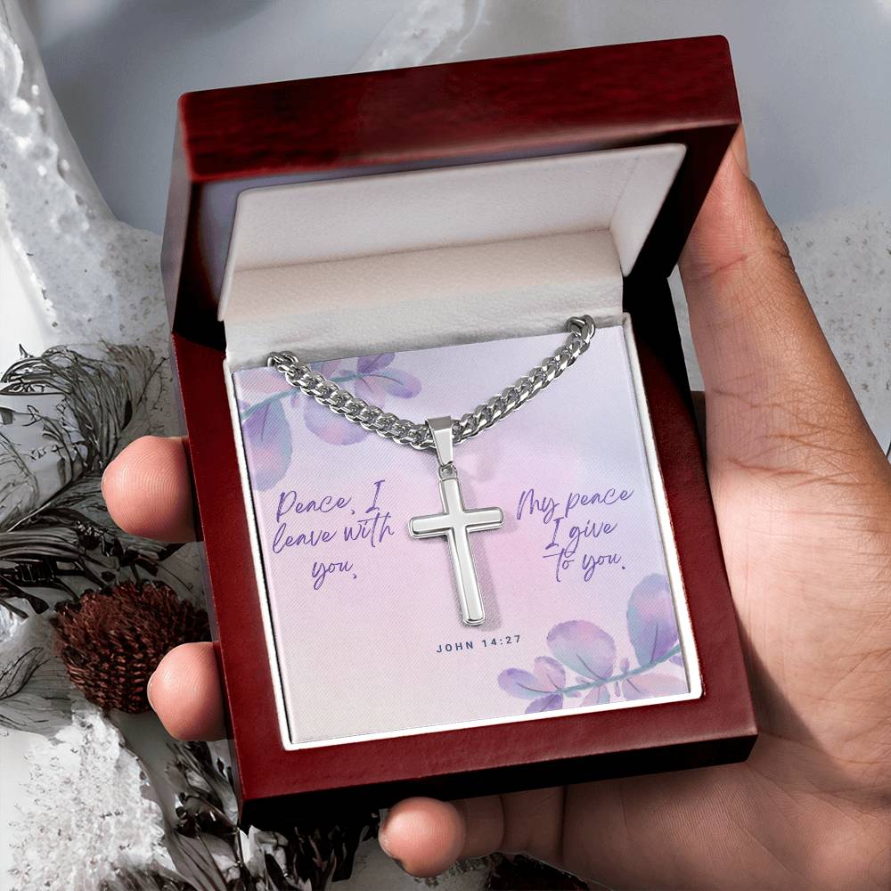 Cuban Chain Cross Necklace - A Timeless Gift of Faith and Personalization