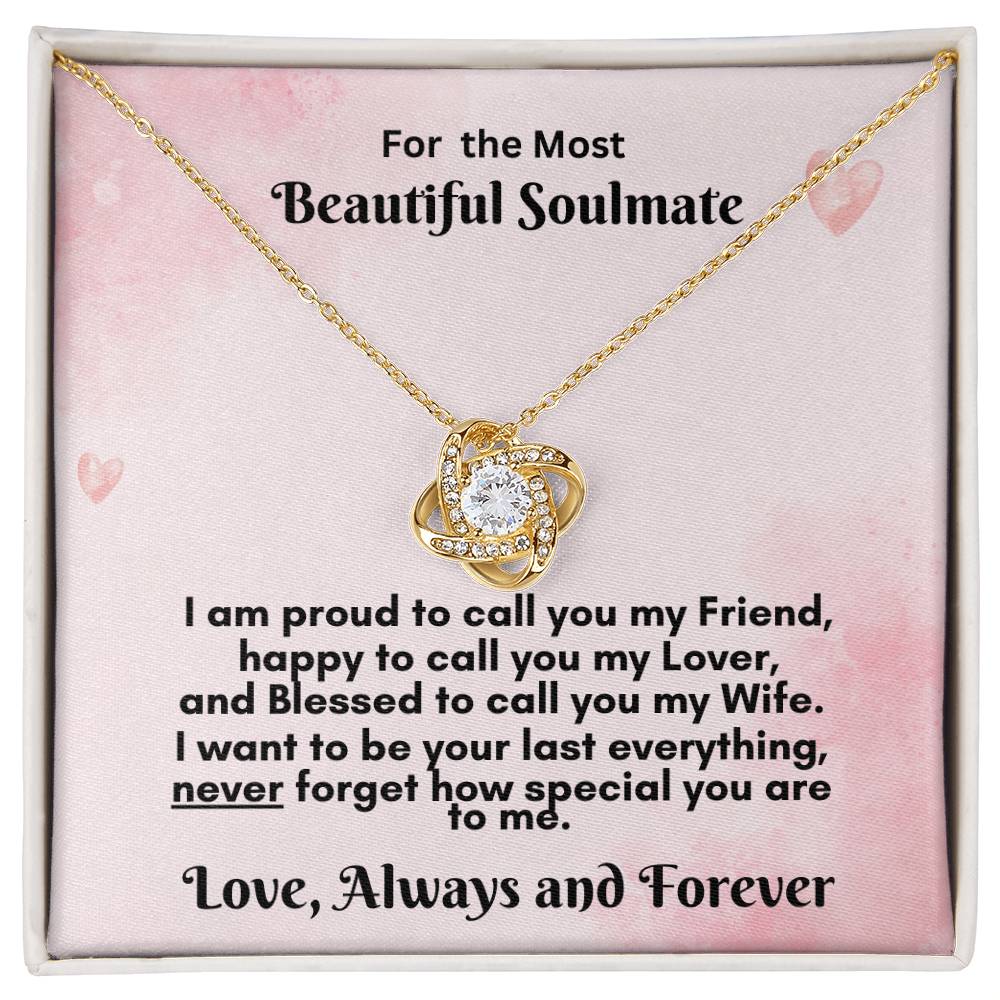 Heartfelt Love Knot Necklace Gift - Celebrate Your Unbreakable Bond