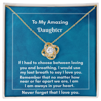 Elegant Love Knot Necklace - Perfect Gift for Lasting Connections