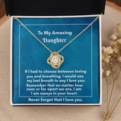 Elegant Love Knot Necklace - Perfect Gift for Lasting Connections