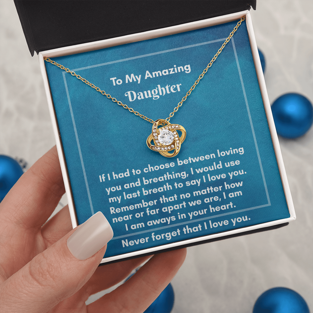 Elegant Love Knot Necklace - Perfect Gift for Lasting Connections
