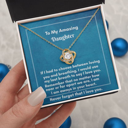 Elegant Love Knot Necklace - Perfect Gift for Lasting Connections