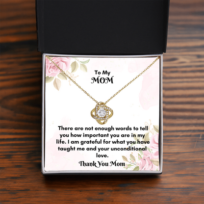 Elegant Love Knot Necklace for Meaningful Gift-Giving