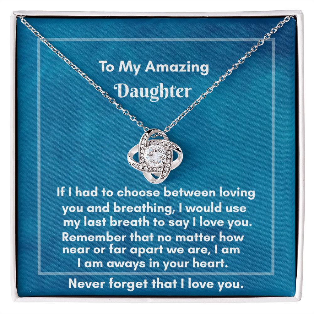 Elegant Love Knot Necklace - Perfect Gift for Lasting Connections