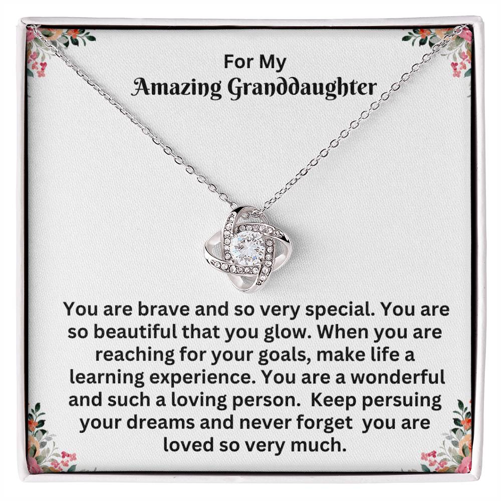Love Knot Necklace for Granddaughter: Cherish Your Bond