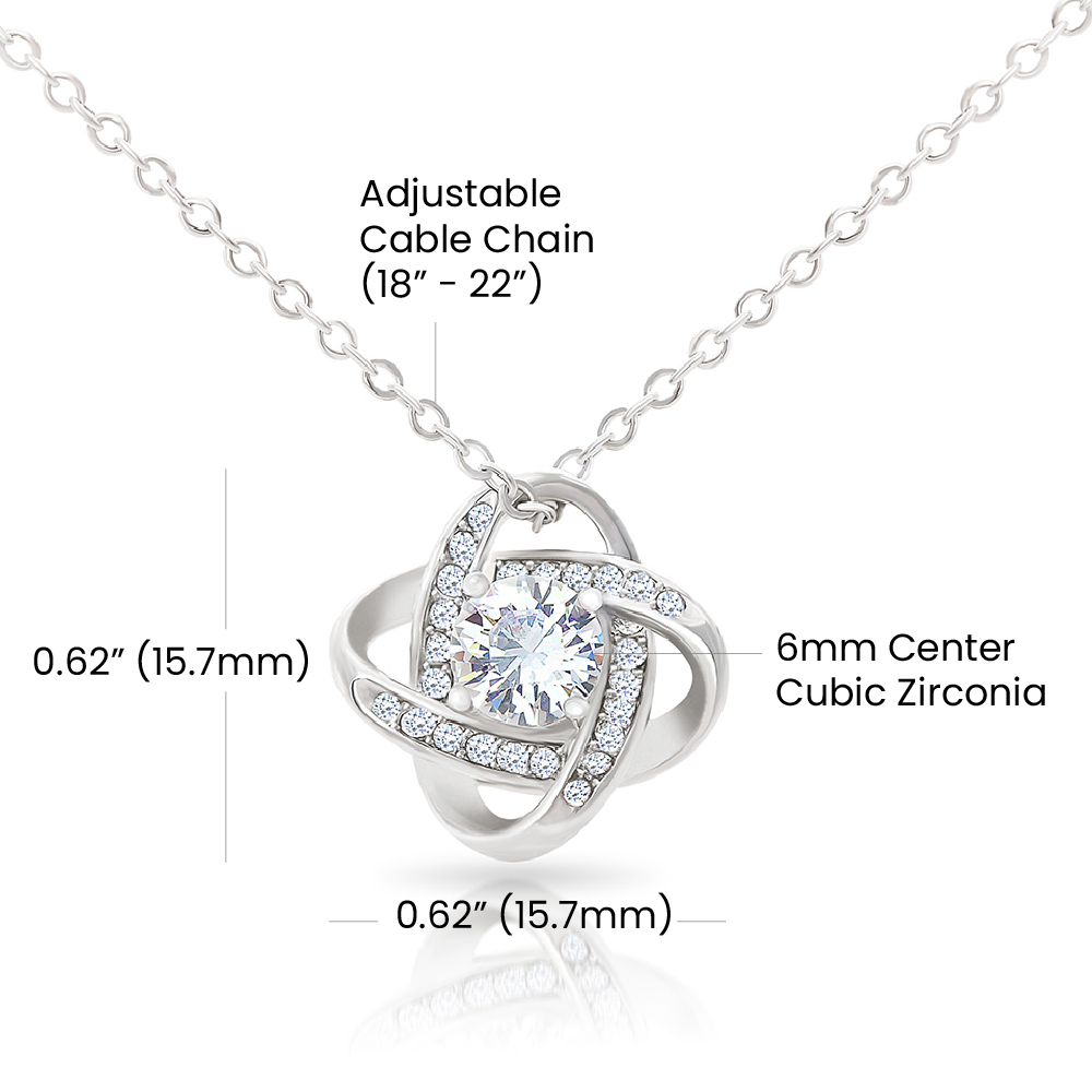 Elegant Love Knot Necklace - Perfect Gift for Lasting Connections