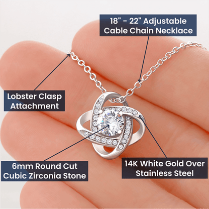 Elegant Love Knot Necklace for Meaningful Gift-Giving