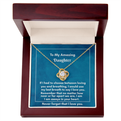 Elegant Love Knot Necklace - Perfect Gift for Lasting Connections