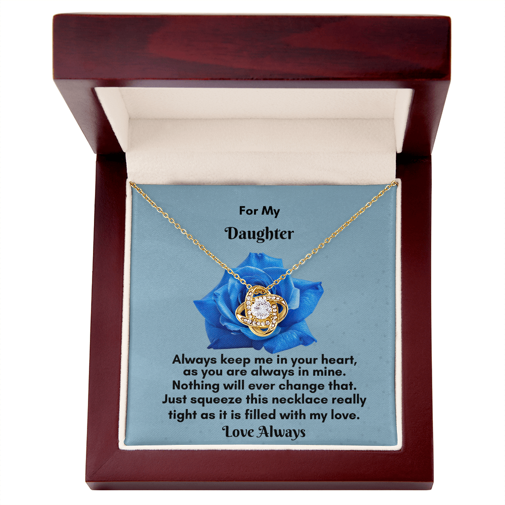 Stunning Love Knot Necklace - A Timeless Gift for Your Daughter