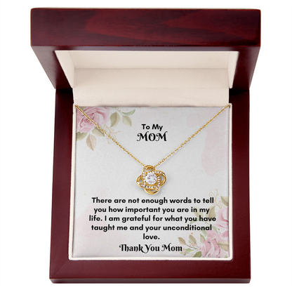 Elegant Love Knot Necklace for Meaningful Gift-Giving