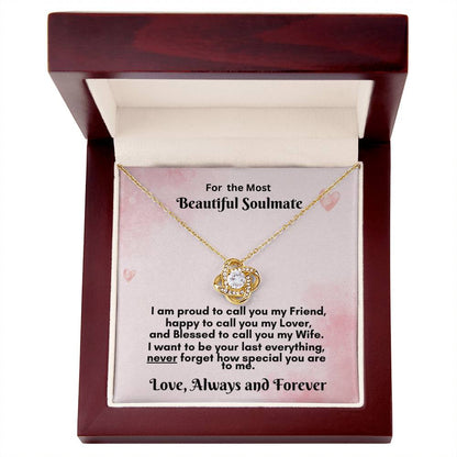 Heartfelt Love Knot Necklace Gift - Celebrate Your Unbreakable Bond