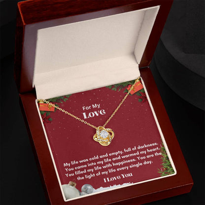 Elegant Love Knot Necklace Gift for Your Soulmate