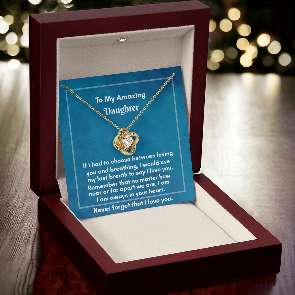 Elegant Love Knot Necklace - Perfect Gift for Lasting Connections