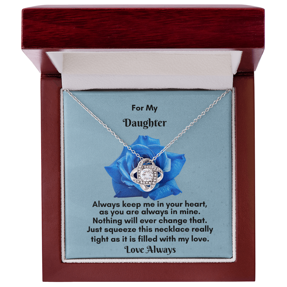 Stunning Love Knot Necklace - A Timeless Gift for Your Daughter