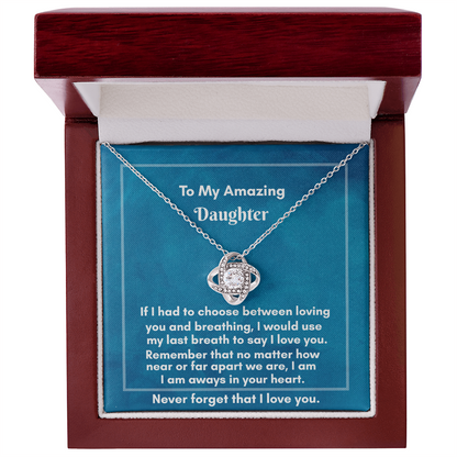 Elegant Love Knot Necklace - Perfect Gift for Lasting Connections