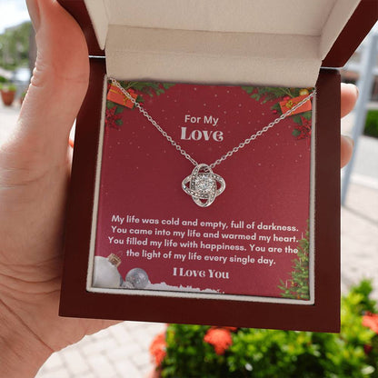 Elegant Love Knot Necklace Gift for Your Soulmate