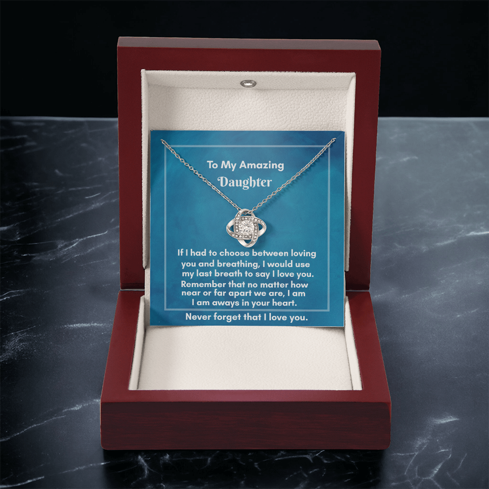 Elegant Love Knot Necklace - Perfect Gift for Lasting Connections