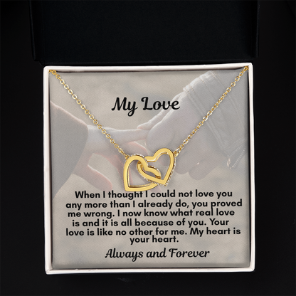 The interlocking Hearts Necklace