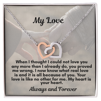 The interlocking Hearts Necklace