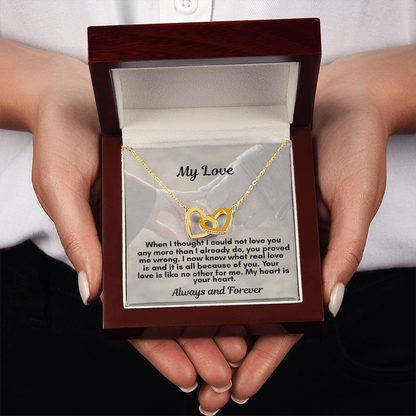 The interlocking Hearts Necklace