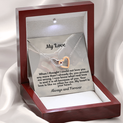 The interlocking Hearts Necklace