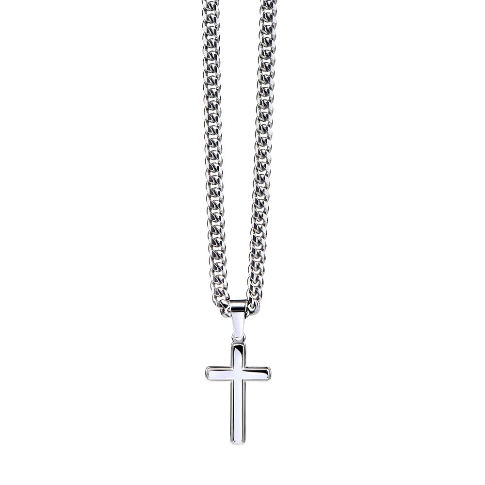 Transform Your Look with Our Artisan Cross Necklace with Cuban Chain