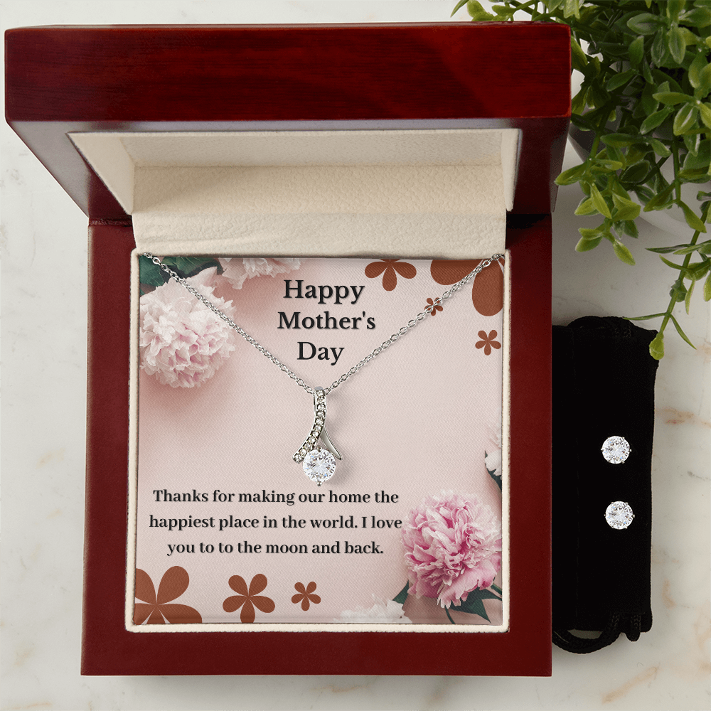 The Alluring Beauty Necklace and Matching Earring Set