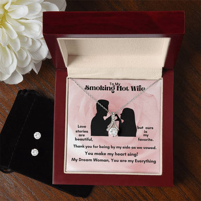 Alluring Beauty Necklace and Earring Set: The Perfect Jewelry for Your Loved One