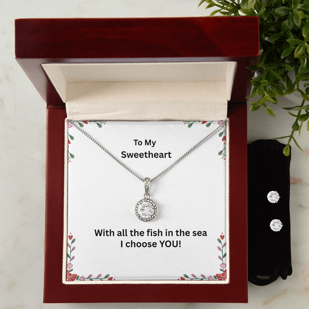 Eternal Hope Necklace and Earring Set