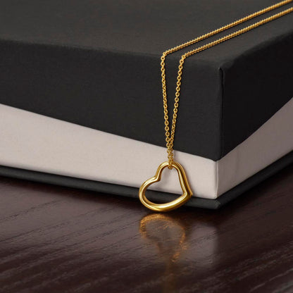 Elegant Delicate Heart Necklace - A Timeless Gift of Love