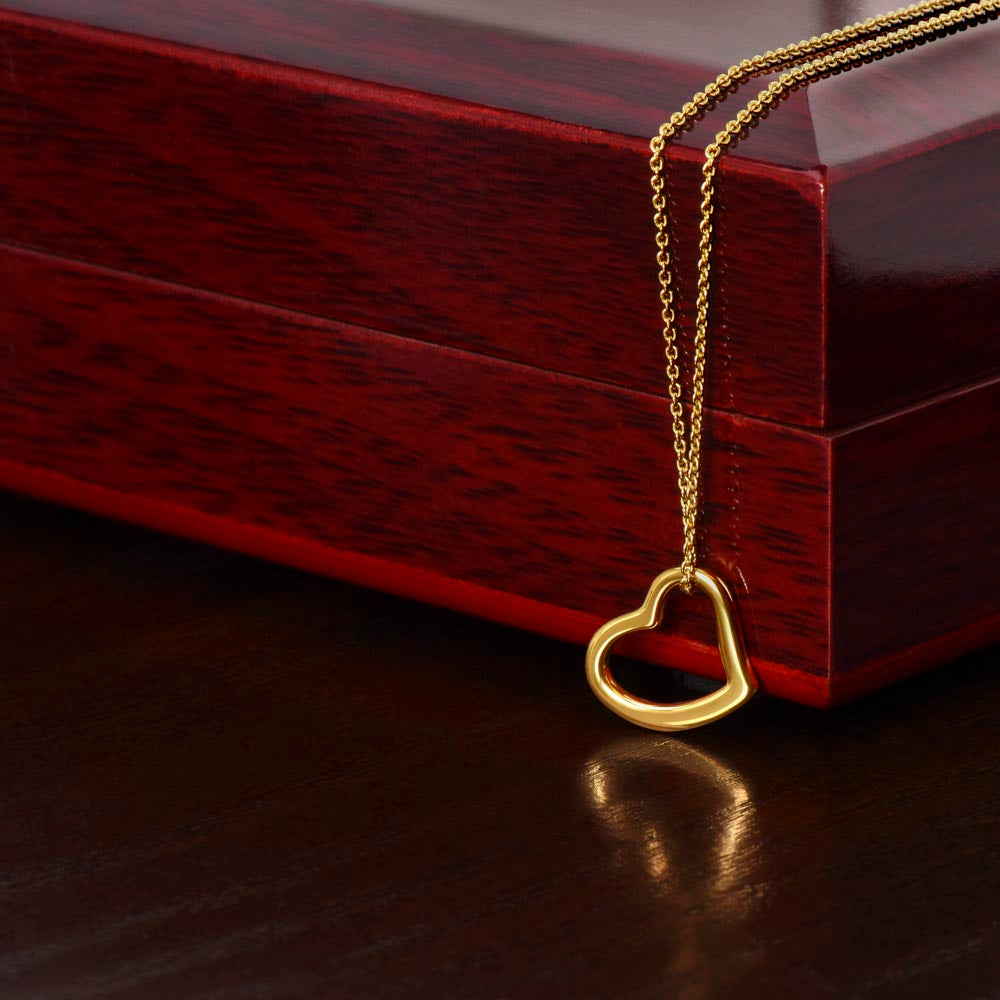 Elegant Delicate Heart Necklace - A Timeless Gift of Love