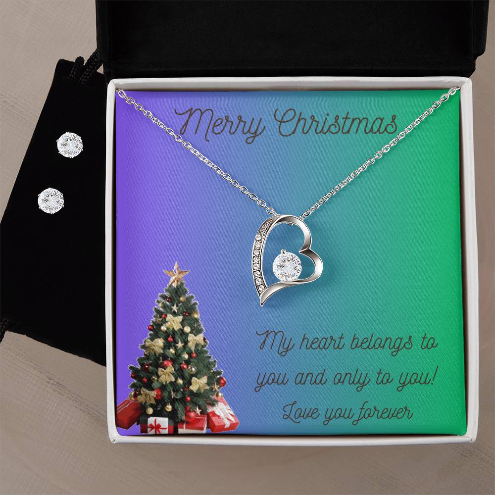 Forever Love Necklace and Matching Earrings
