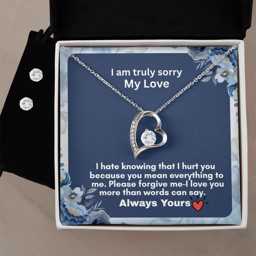 Forever Love Necklace bd Earring Set