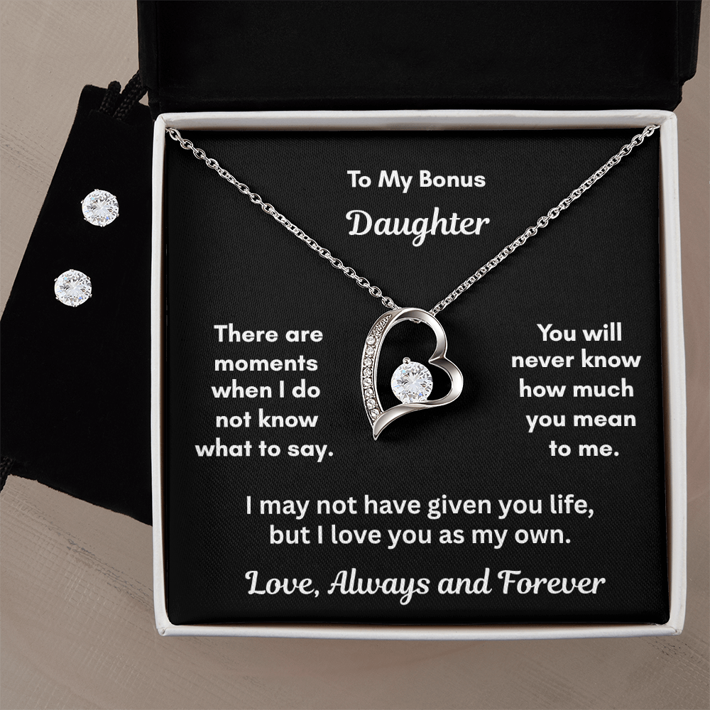 The Forever Love Necklace and Earring Set