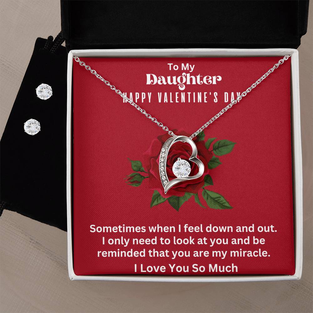 Forever Love Necklace and Earring Set