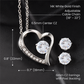 Love Forever Necklace and Cubic Zirconia Earring Set