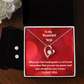 Love Forever Necklace and Cubic Zirconia Earring Set