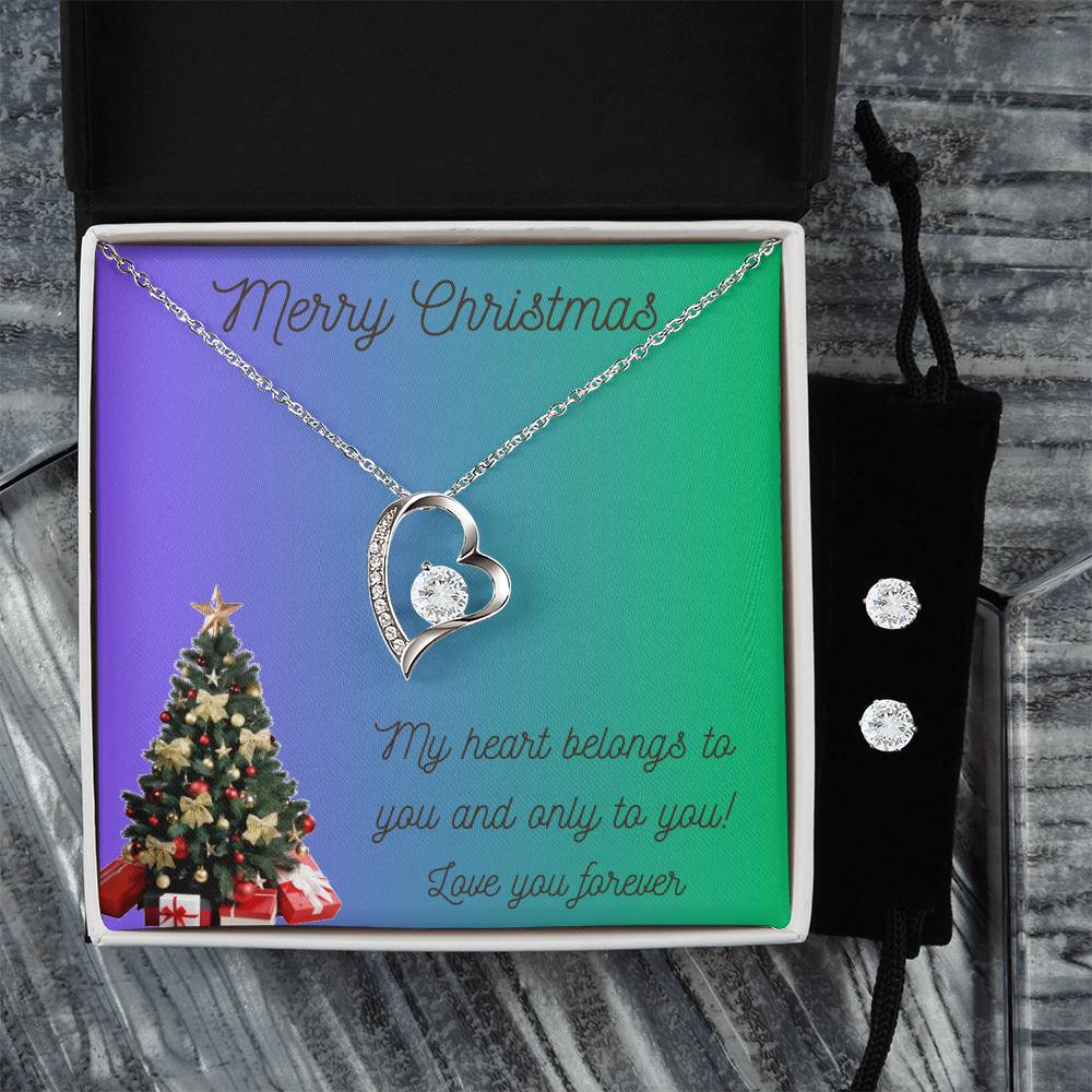 Forever Love Necklace and Matching Earrings