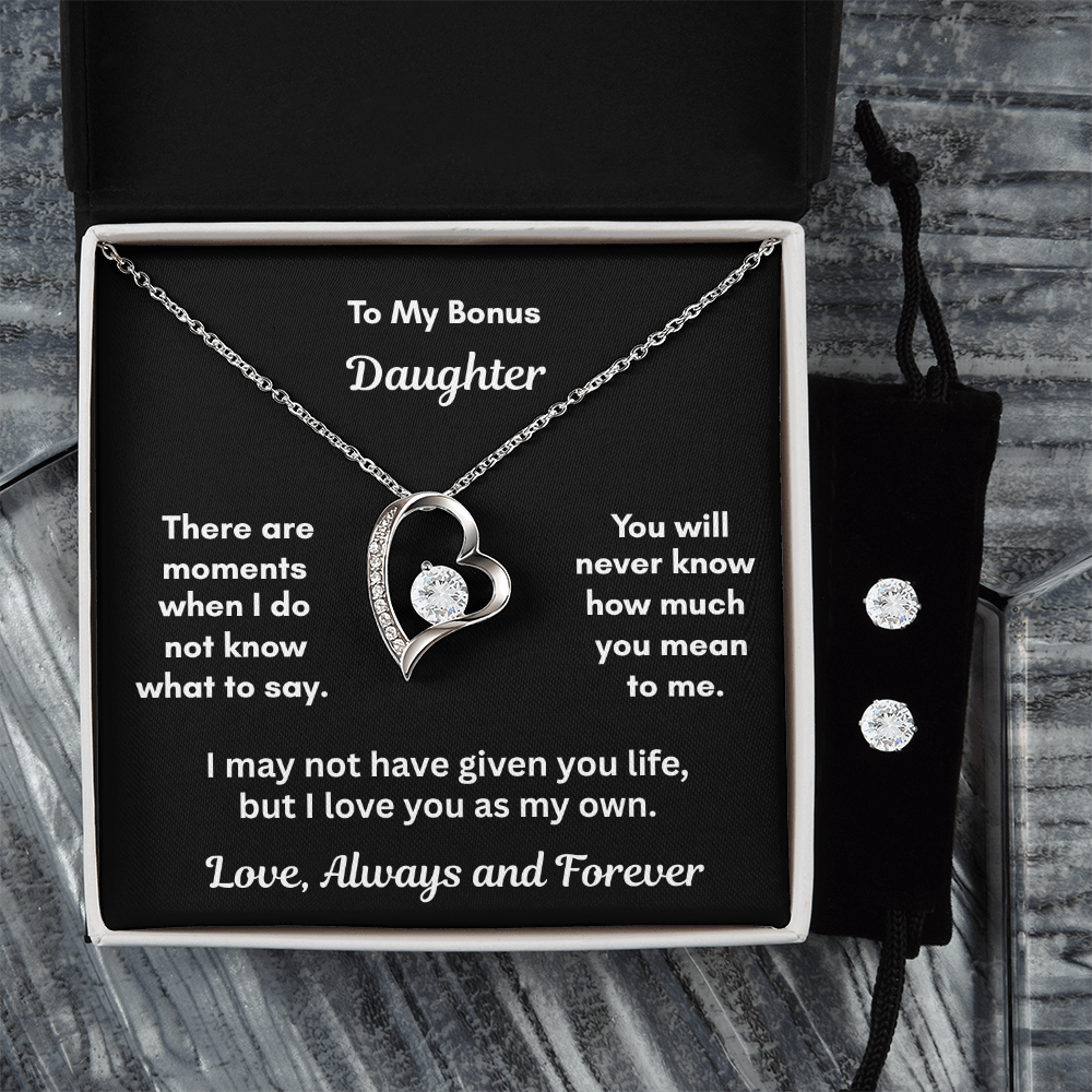 The Forever Love Necklace and Earring Set