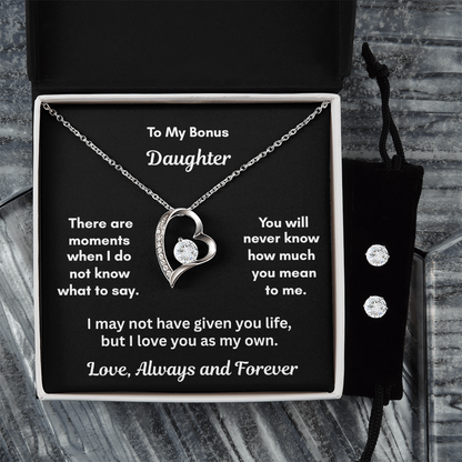 The Forever Love Necklace and Earring Set