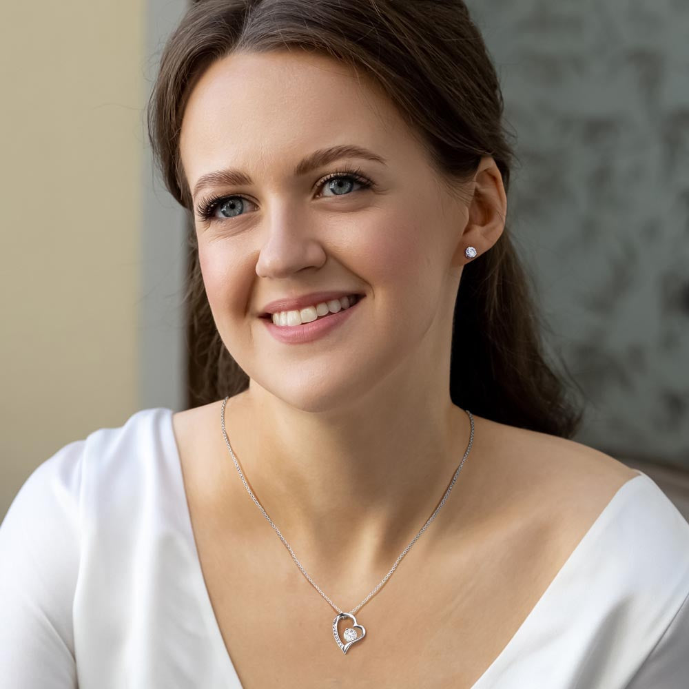 Forever Love Necklace  and Earring Set
